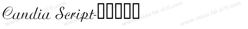 Candia Script字体转换